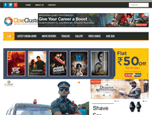Tablet Screenshot of cinecluster.com